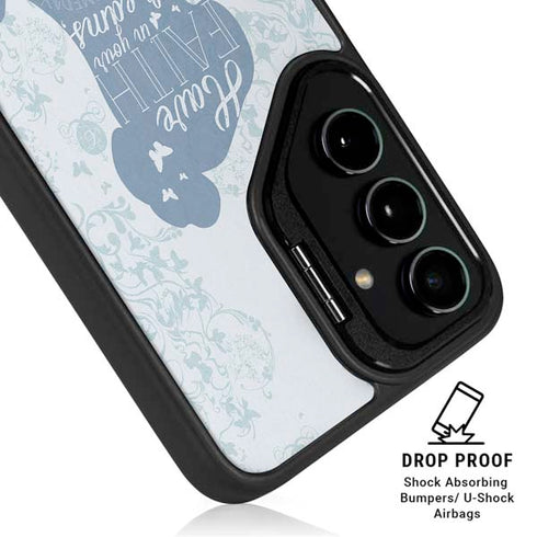 Disney Cinderella Faith In Your Dreams Silhouette Galaxy S25 Kickstand Case